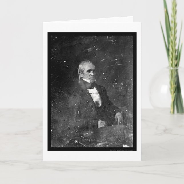 PresidentJames Polk Daguerreotype 1849 Kort (Framsida)