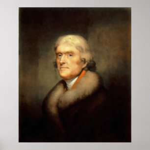 PresidentJefferson målning Poster