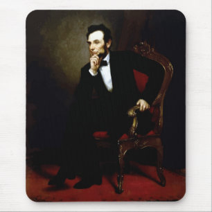 PresidentLincoln målning Musmatta