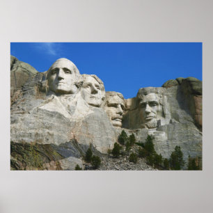 Presidentmonumentet Monte Rushmore Poster