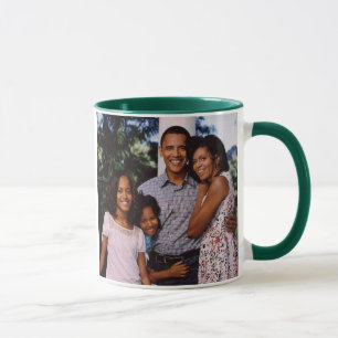 PresidentObama Amerika första familj Mugg