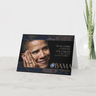 PresidentObama citationstecken Kort