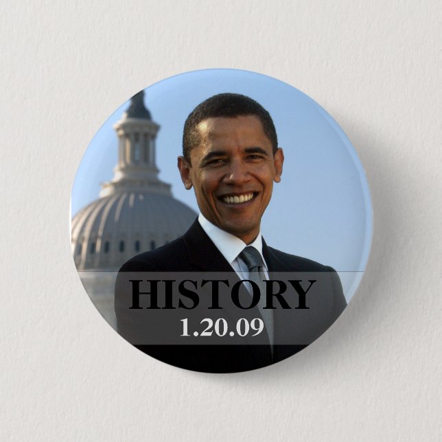 PresidentObama historia 1/20/09 Knapp (Framsida)