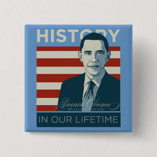 PresidentObama historia i vår livstid knäppas Knapp