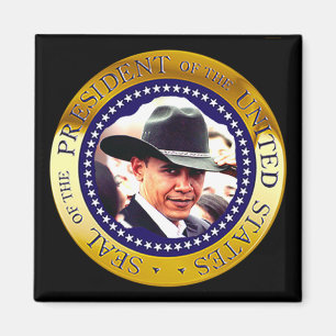PresidentObama magnet (cowboyhatten)