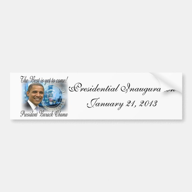 PresidentObama omval 2012 Bildekal (Framsidan)