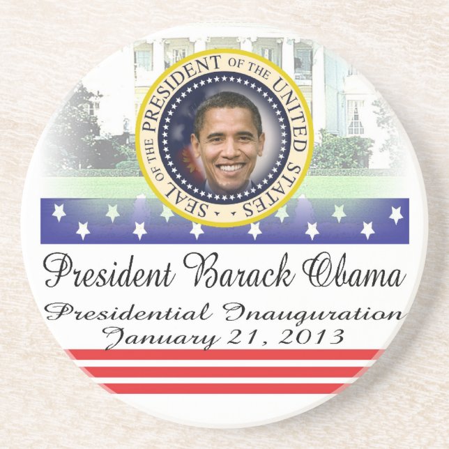 PresidentObama omval 2012 Underlägg Sandsten (Framsidan)