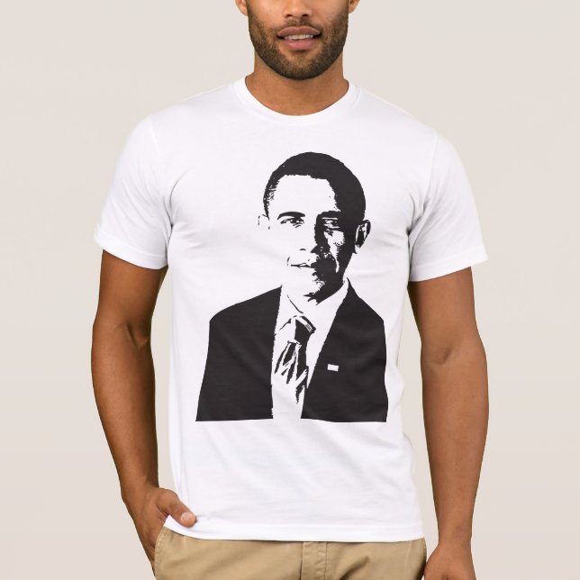 PresidentObama T-tröja Tee Shirt (Framsida)