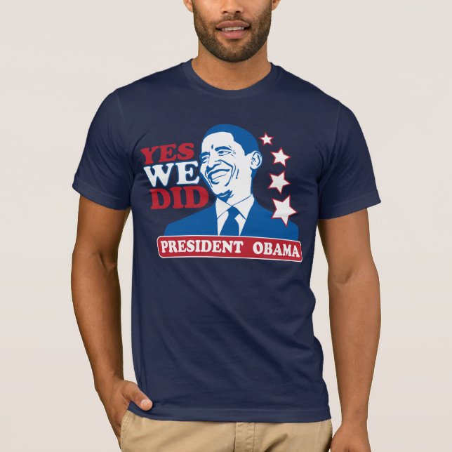 PresidentObama T-tröja Tee Shirt (Framsida)