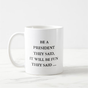 Presidentpresent, presentidé till president kaffemugg