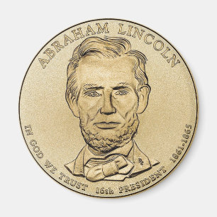 Presidents- Abraham Lincoln $1 myntar magneten Magnet