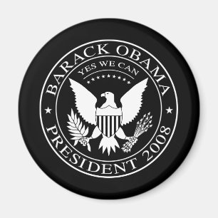 Presidents- Barack Obama förseglar magneten 2008 Magnet