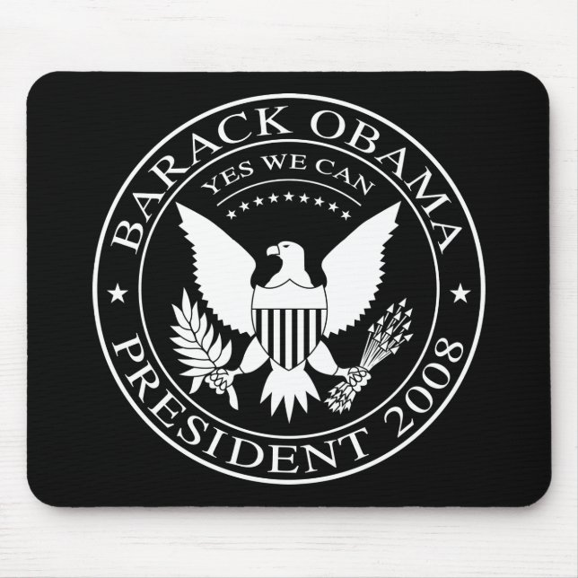 Presidents- Barack Obama förseglar Mousepad 2008 Musmatta (Framsidan)