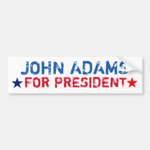 Presidents- bildekal: John Adams Bildekal