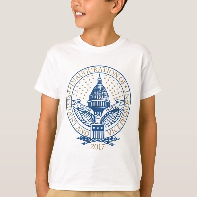 Presidents- invigningDonald Trump encentmynt 2017 T-shirt (Framsida)