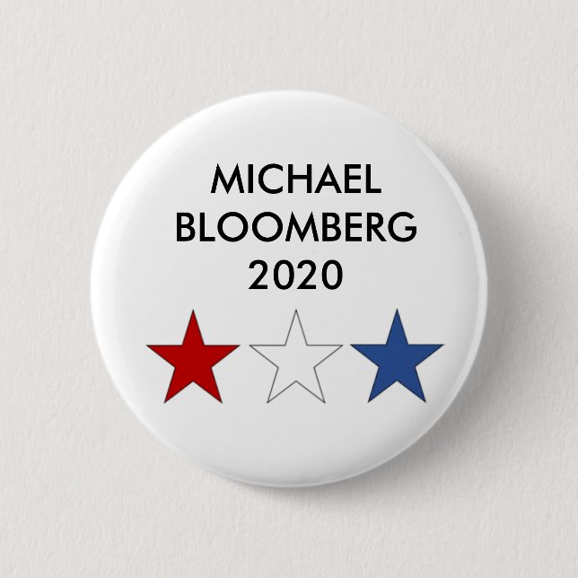 Presidents- Michael Bloomberg 2020 knäppas Knapp (Framsida)
