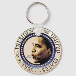 Presidents- Obama förseglar Keychain Nyckelring