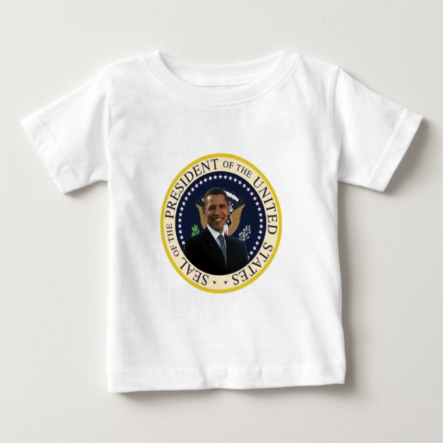 Presidents- Obama förseglar T Shirt (Framsida)