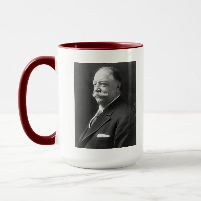 PresidentTaft porträtt & faktummugg Mugg (Vänster)