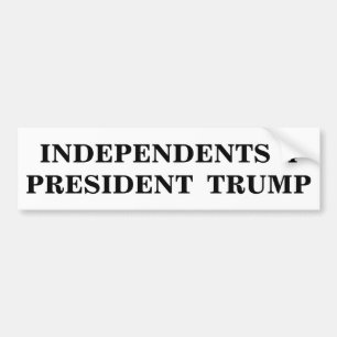 Presidenttrumf för oberoende 4 bildekal
