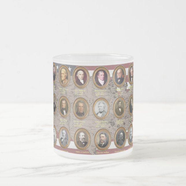 PresidentUSA-mugg Frostad Glasmugg (Center)