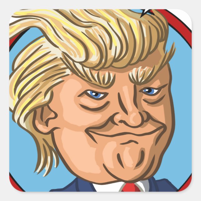 Presidentval 2016 fyrkantigt klistermärke (Framsida)