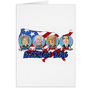 Presidentval 2016 hälsningskort