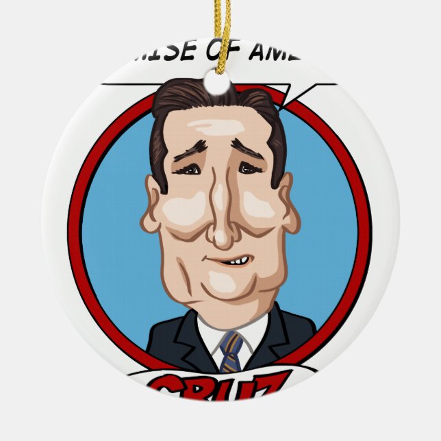 Presidentval 2016 julgransprydnad keramik (Framsidan)