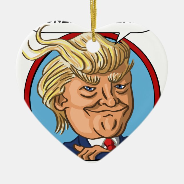 Presidentval 2016 julgransprydnad keramik (Framsidan)