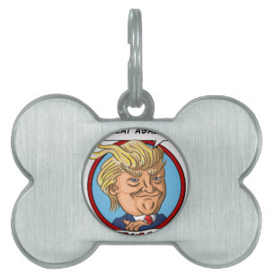 Presidentval 2016 namnbricka husdjur