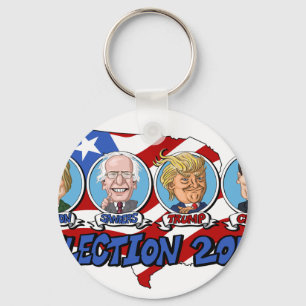 Presidentval 2016 nyckelring