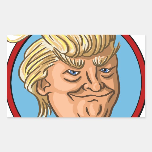 Presidentval 2016 rektangulärt klistermärke (Framsida)