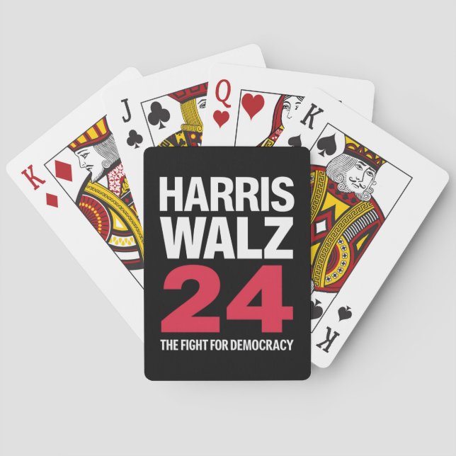 Presidentvalda Kamala Harris & Tim Walz 2024  Casinokort (Baksidan)