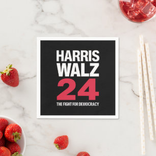 Presidentvalda Kamala Harris & Tim Walz 2024  Pappersservett