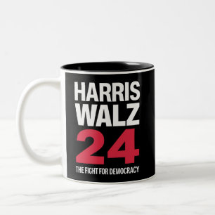 Presidentvalda Kamala Harris & Tim Walz 2024 Två-Tonad Mugg