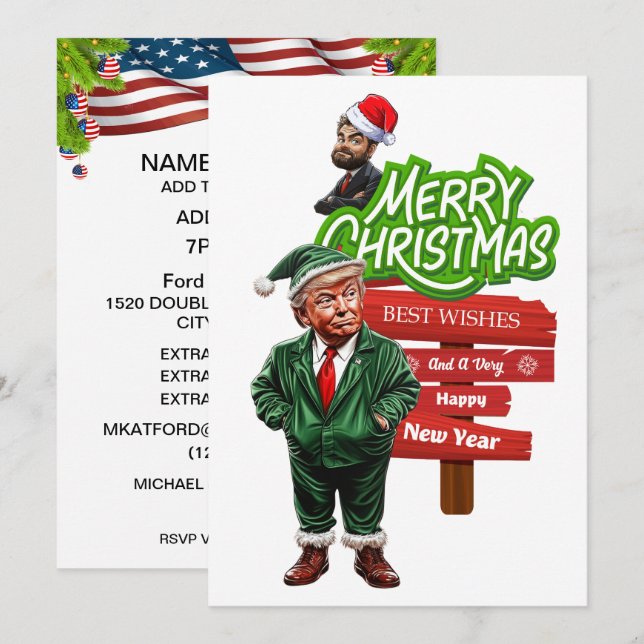 Presidentvalsuppvisning Inbjudningar (Fram/baksida)