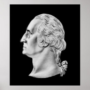 PresidentWashington byst Poster