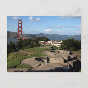 Presidio kanontorn och Golden Gate-bron i Vykort