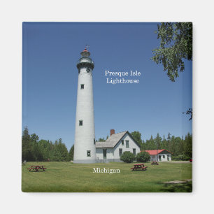 Presque Isle fyr-magnet Magnet