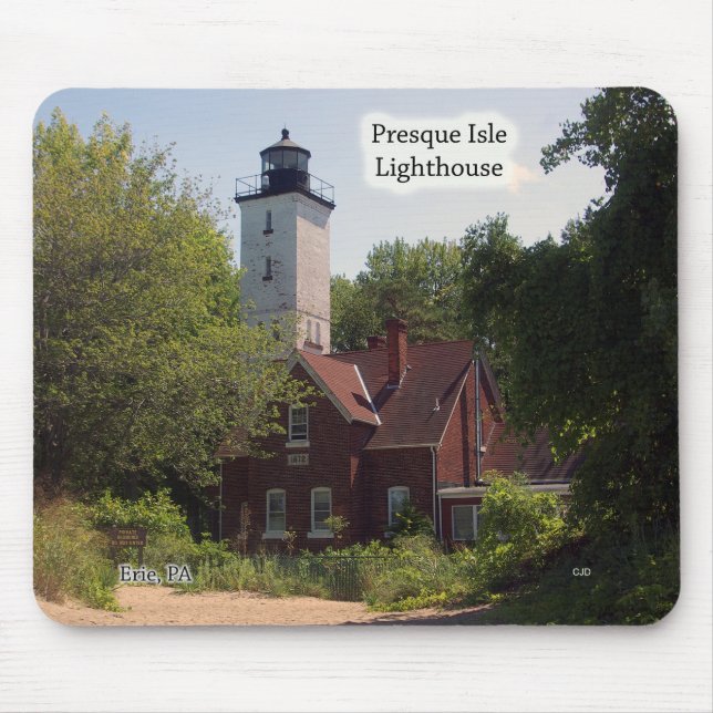 Presque Isle fythouse Erie mousepad Musmatta (Framsidan)