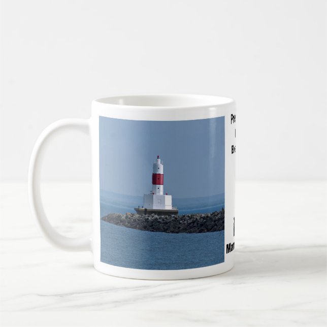 Presque Isle Harbor Breakwater Light mugg (Vänster)