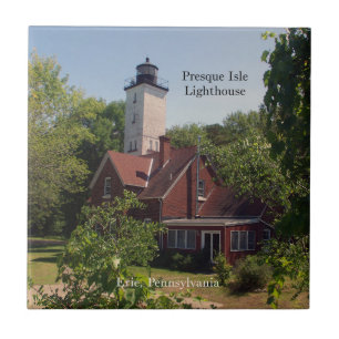 Presque Isle Lighthouse Erie,PA-panel Kakelplatta