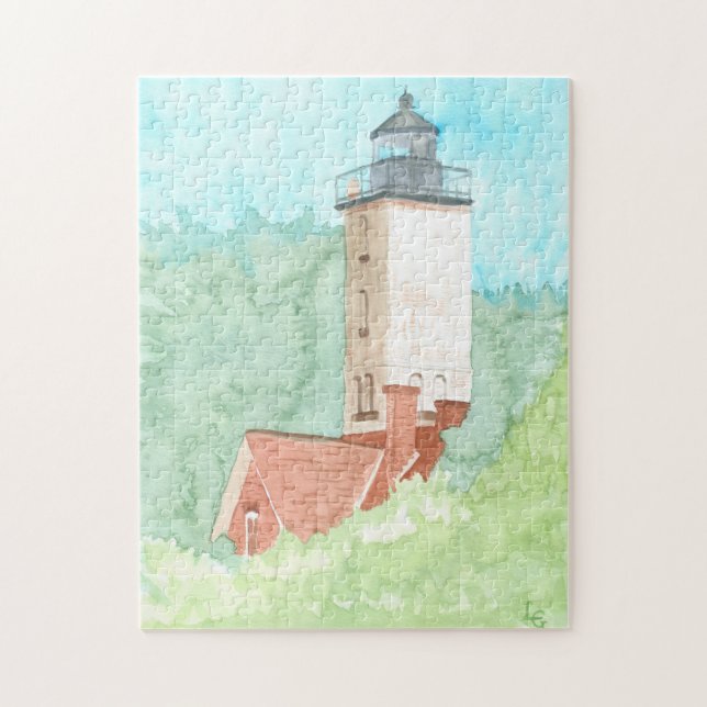 Presque Isle Lighthouse Jigszle Puzzle Pussel (Vertikal)