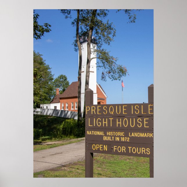 Presque Isle Lighthouse Poster (Framsidan)