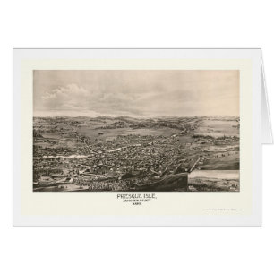 Presque Isle, MIG panorama- karta - 1894 Hälsningskort
