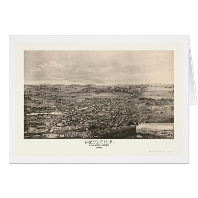 Presque Isle, MIG panorama- karta - 1894 Hälsningskort (Framsidan Horizontal)