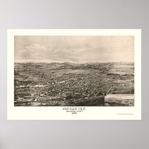 Presque Isle, MIG panorama- karta - 1894 Poster