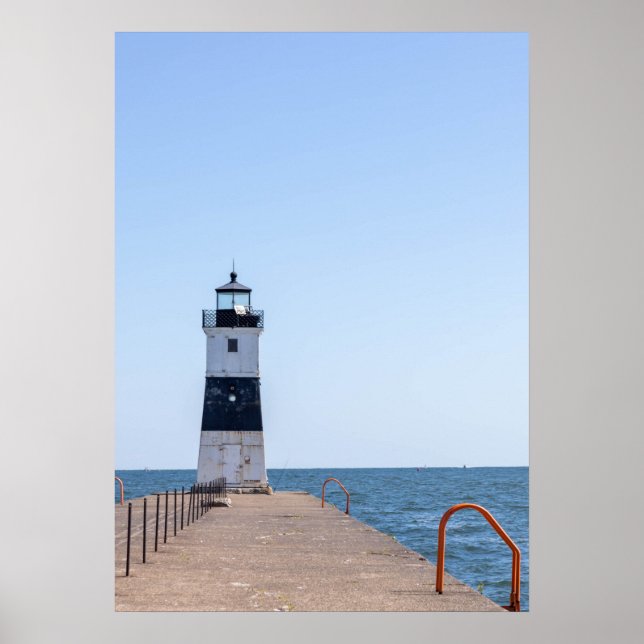 Presque Isle North Pierhead Lighthouse Poster (Framsidan)