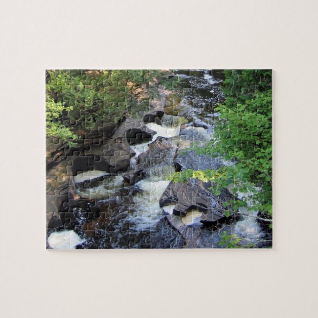 Presque Isle River - Michigan - 8x10 - 110 pc Pussel (Horisontell)
