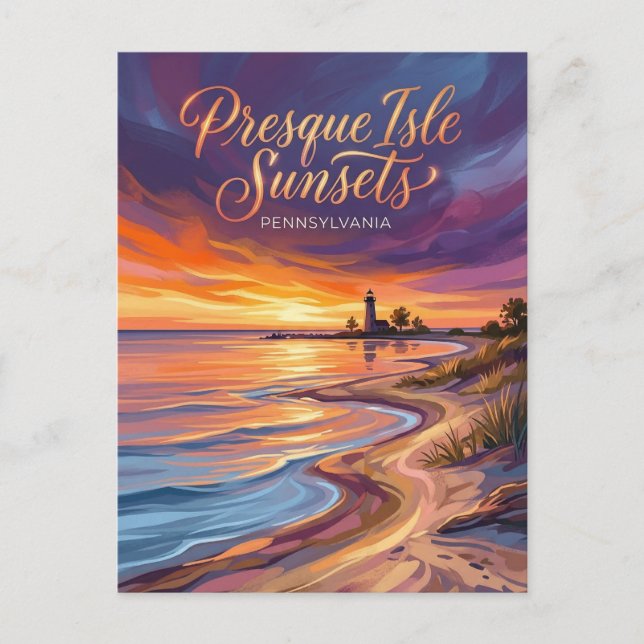 Presque Isle State Park Pennsylvania Vykort (Framsida)